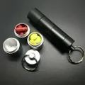 Mini Keychain Aluminum Pill Container Waterproof Medicine Holder Case Keyring
