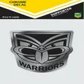 NRL Chrome Decal - New Zealand Warriors - Car Sticker 12x12cm