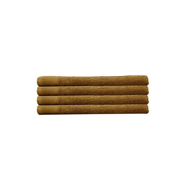 Bambury Elvire Hand Towel 4 Pack - Tobacco