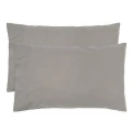 Bambury Temple Organic Cotton Pillowcase Pair Standard - Grey