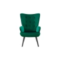 Ovela Henry High Back Armchair (Green Velvet)