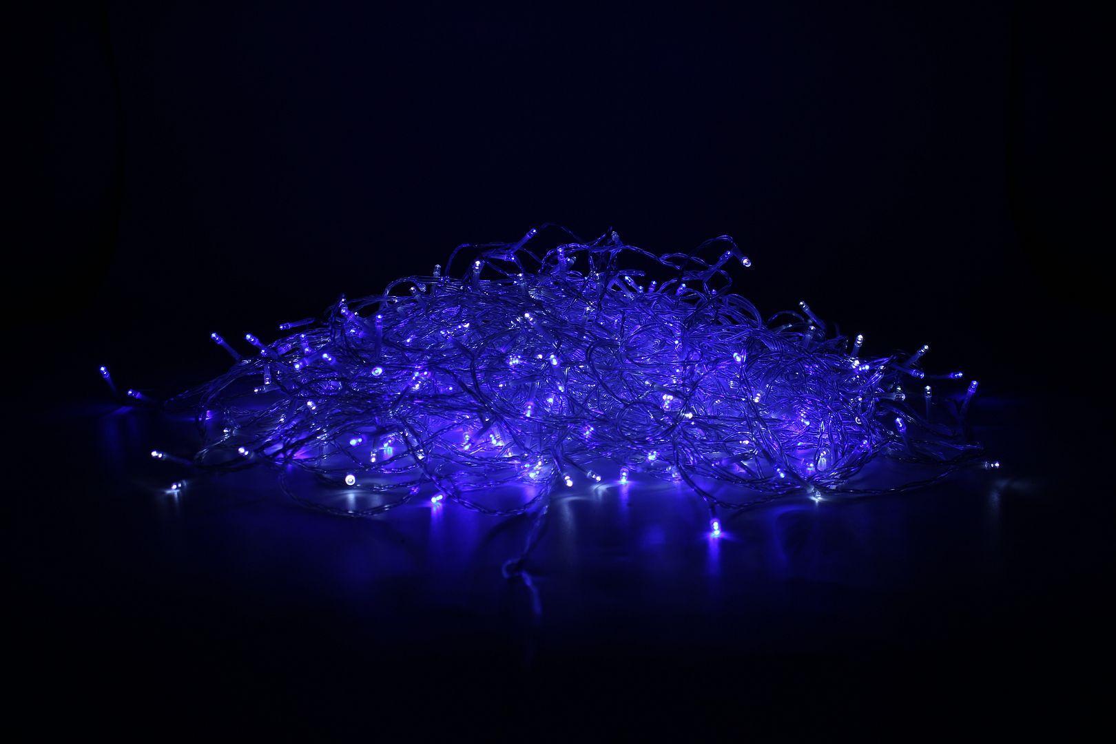 500 LED 100 Meters Waterproof Christmas Fairy String Lights For Wedding Garden Party - Blue And White
