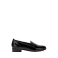 Hush Puppies Womens The Albert Flats Black Patent Work Office Shoes