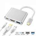USB C to HDMI adapter,Type C adapter multi-port USB C hub with 4K HDMI output,USB 3.0 port and USB-C charging port compatible with MacBook / iMac / Chromebook / Samsung / Projector / laptop