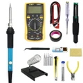 Adjustable temperature soldering iron soldering tool,1 set of 14 pcs Soldering Iron Kit,Soldering Gun Kit Best for Electric,Jewellery & Welding Work