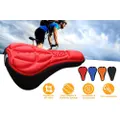Bicycle Seat Cover-3D Gel Ultra Soft Bicycle Seat Cushion Suitable for Mountain Bike Riding Men and Women,Red