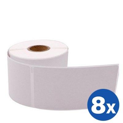 8 x Dymo SD30256 / S0719190 Generic White Label Roll 59mm (W) x 102mm (H) - 300 labels per roll
