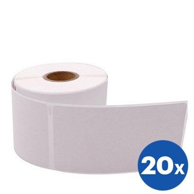 20 x Dymo SD30256 / S0719190 Generic White Label Roll 59mm (W) x 102mm (H) - 300 labels per roll