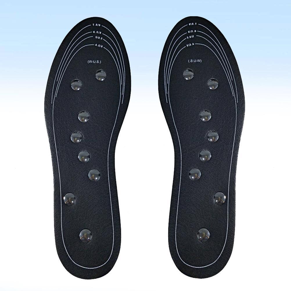 1 Pair Cuttable Shoes Cushions Magnetic Therapy Insoles Cuttable Shoes Pads Foot Care Insoles for Men Women (Size S)
