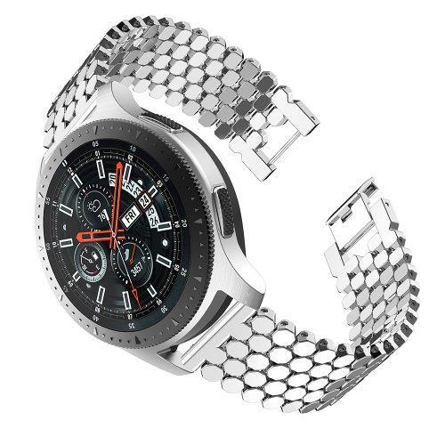 For Samsung Galaxy Watch 46MM / S3 Classic / Frontier Stainless Steel watch band