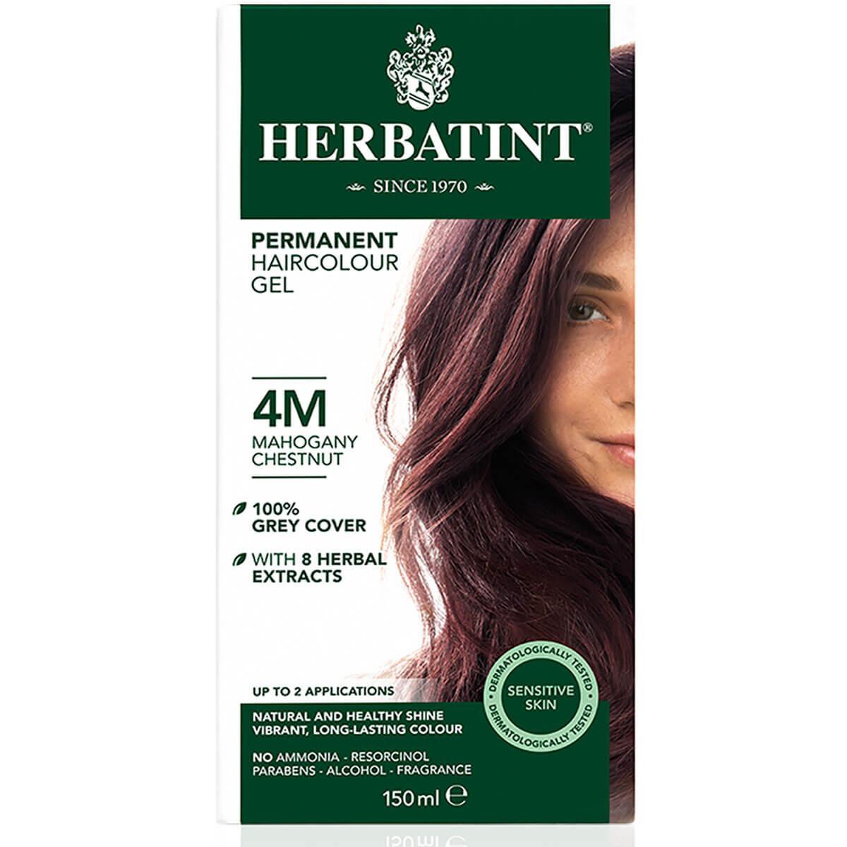 Chestnut, Mahogany (4M) - Herbatint Permanent Hair Colour Gel