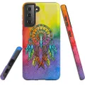 For Samsung Galaxy S22 Case, Armour Cover, Colourful Dreamcatcher