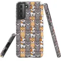 For Samsung Galaxy S22 Case, Armour Cover, Seamless Cats