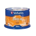 Verbatim DVD-R4.7GB 16x 50Pk White Wide Thermal (Gloss), Spindle
