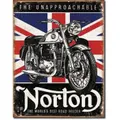 Norton Best Road Holder Metal Tin Sign