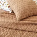 Alex Liddy Edit Triangle Quilted European Pillowcase 65X65cm MyHouse - Russet