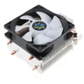 Aluminum LED CPU Cooler Fan Heatsink For Intel LAG 775 1150 1151,Dual Pipe#1