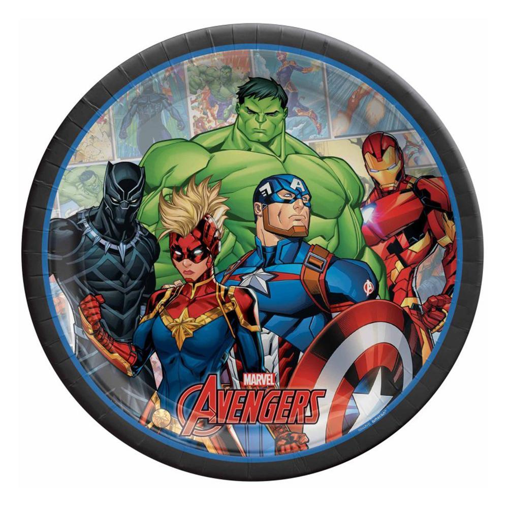Marvel Avengers Powers Unite Dinner Paper Plates 8 Pack