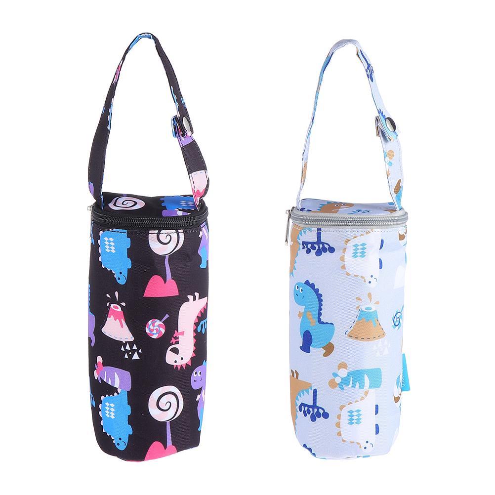 2Pcs Baby Stroller Feeder Bag Nursing Bottle Thermal Bag Milk Bottle Holder