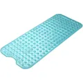 Extra Long Bath Mat 39 x 16 Inch Non-Slip Traction Mat for Tubs Showers-Green