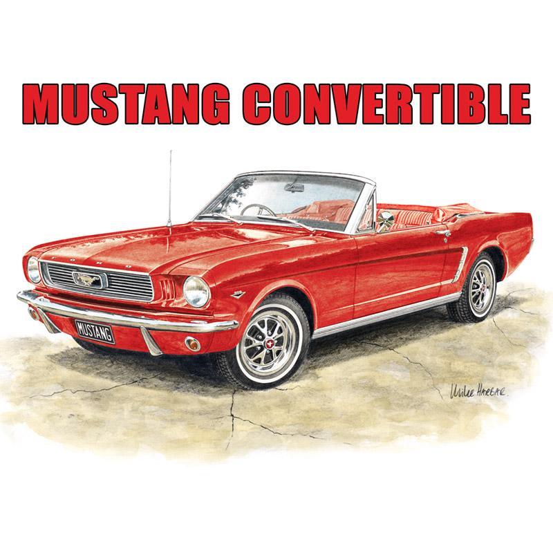 Ford Mustang 1964 Convertible Sign 40.5 x 31.5cm