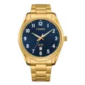 Citizen Dress Quartz Men's Blue Watch BI1039-59L Stainless Steel 4974374312372