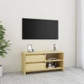 TV Cabinet 80x31x39 cm Solid Pinewood vidaXL