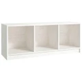 TV Cabinet White 104x33x41 cm Solid Pinewood vidaXL