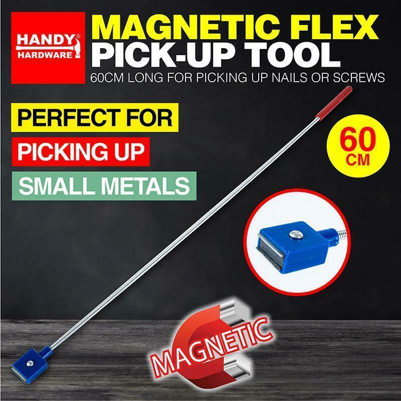 1x/2x Handy Hardware Magnetic Pick-Up Tool Nails Screws Flexible Strong 60cm 2x