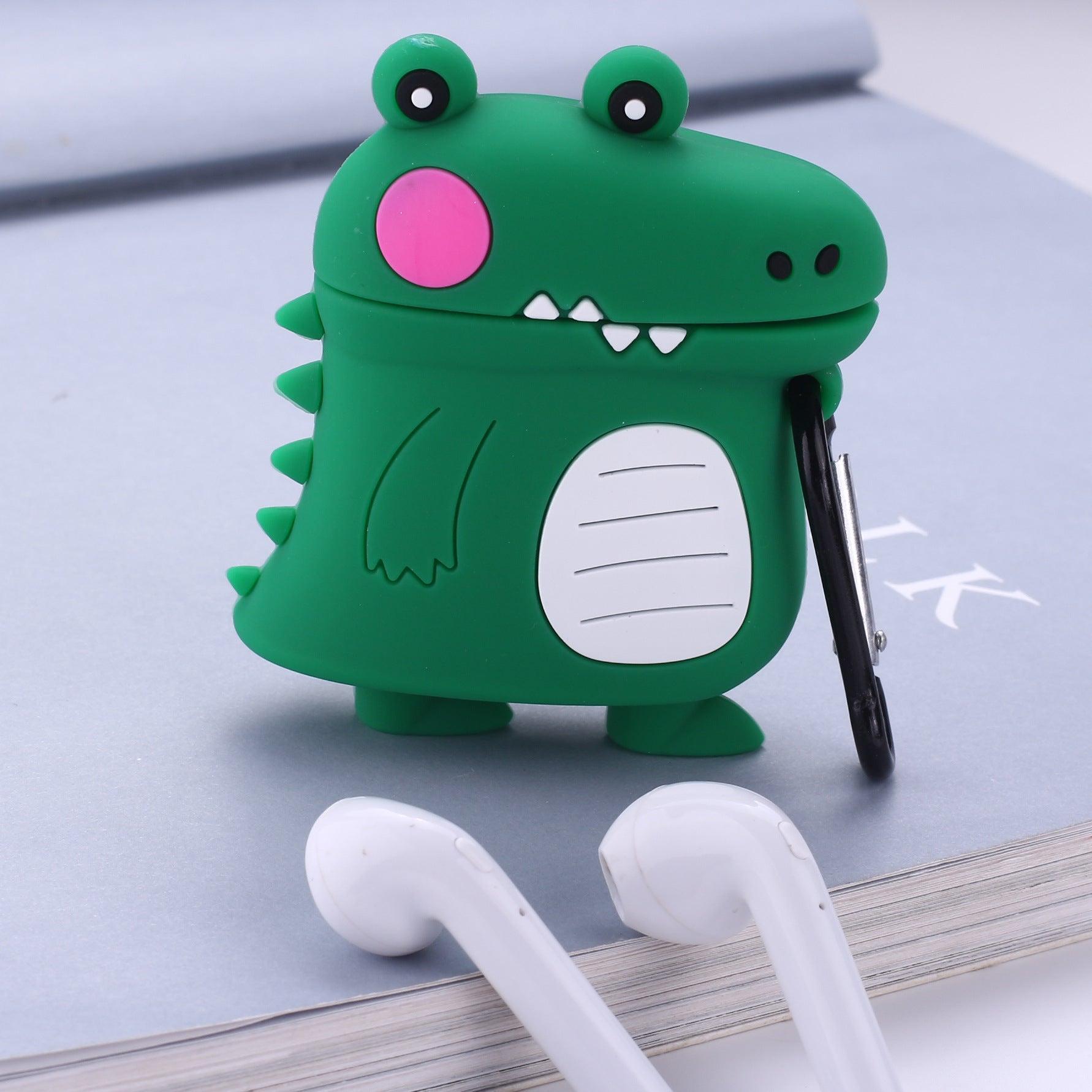 Airpods 1 2 Shockproof Silicon Gel Case Cartoon Dinosaur