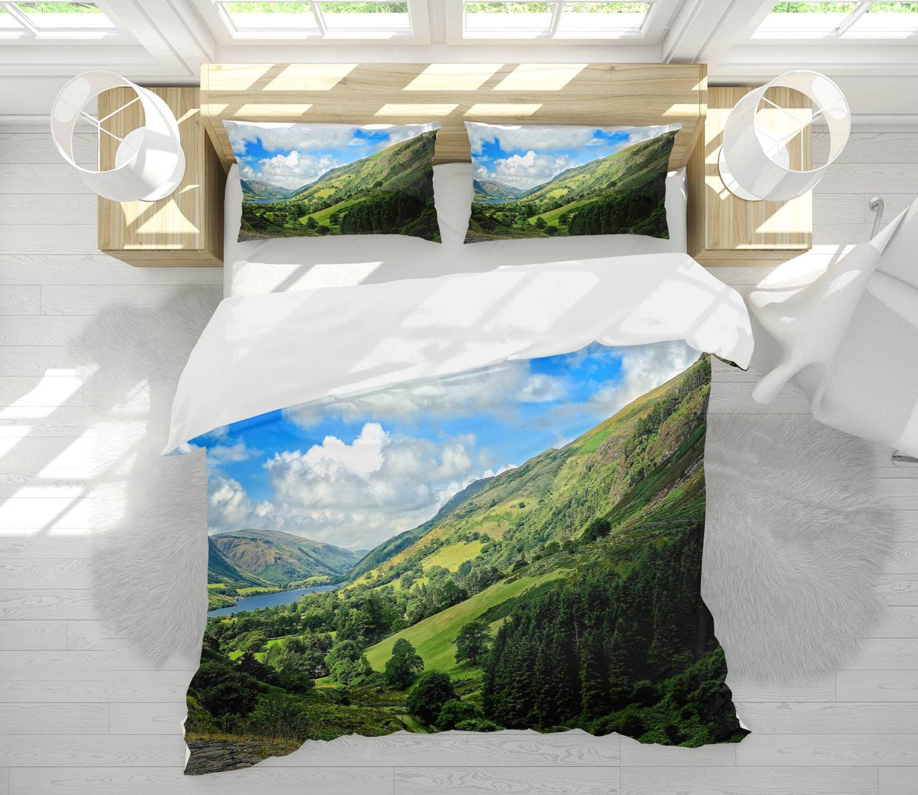 3D Grass Mountain Tree 8688 Kathy Barefield Quilt Cover Set Bedding Set Pillowcases 3D Bed Pillowcases Quilt Duvet cover