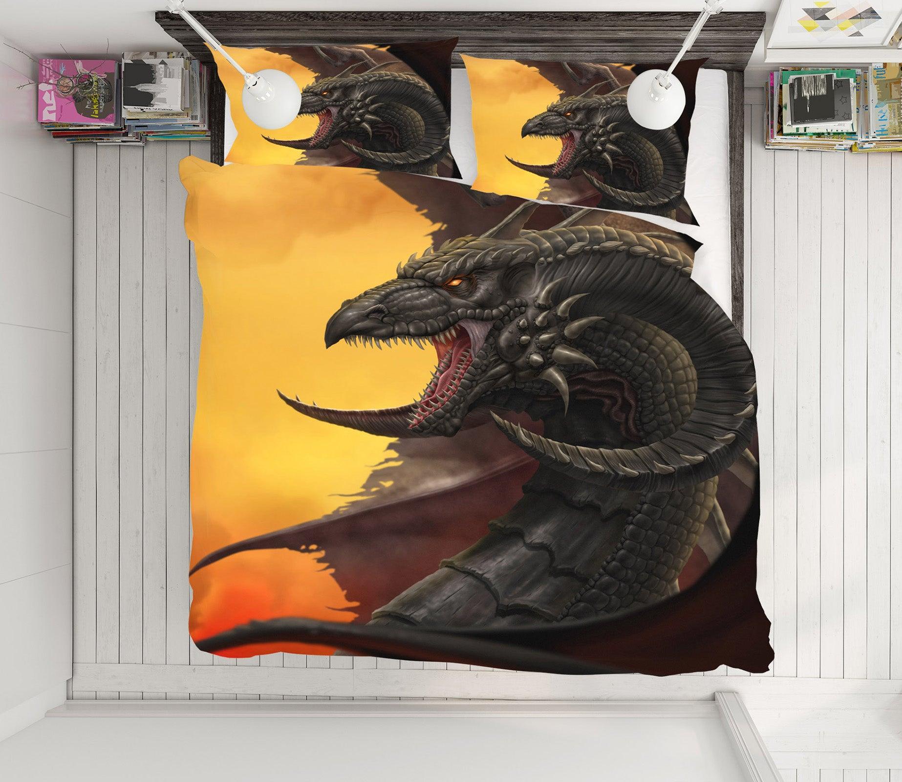 3D Dragon 4061 Tom Wood Quilt Cover Set Bedding Set Pillowcases 3D Bed Pillowcases Quilt Duvet cover