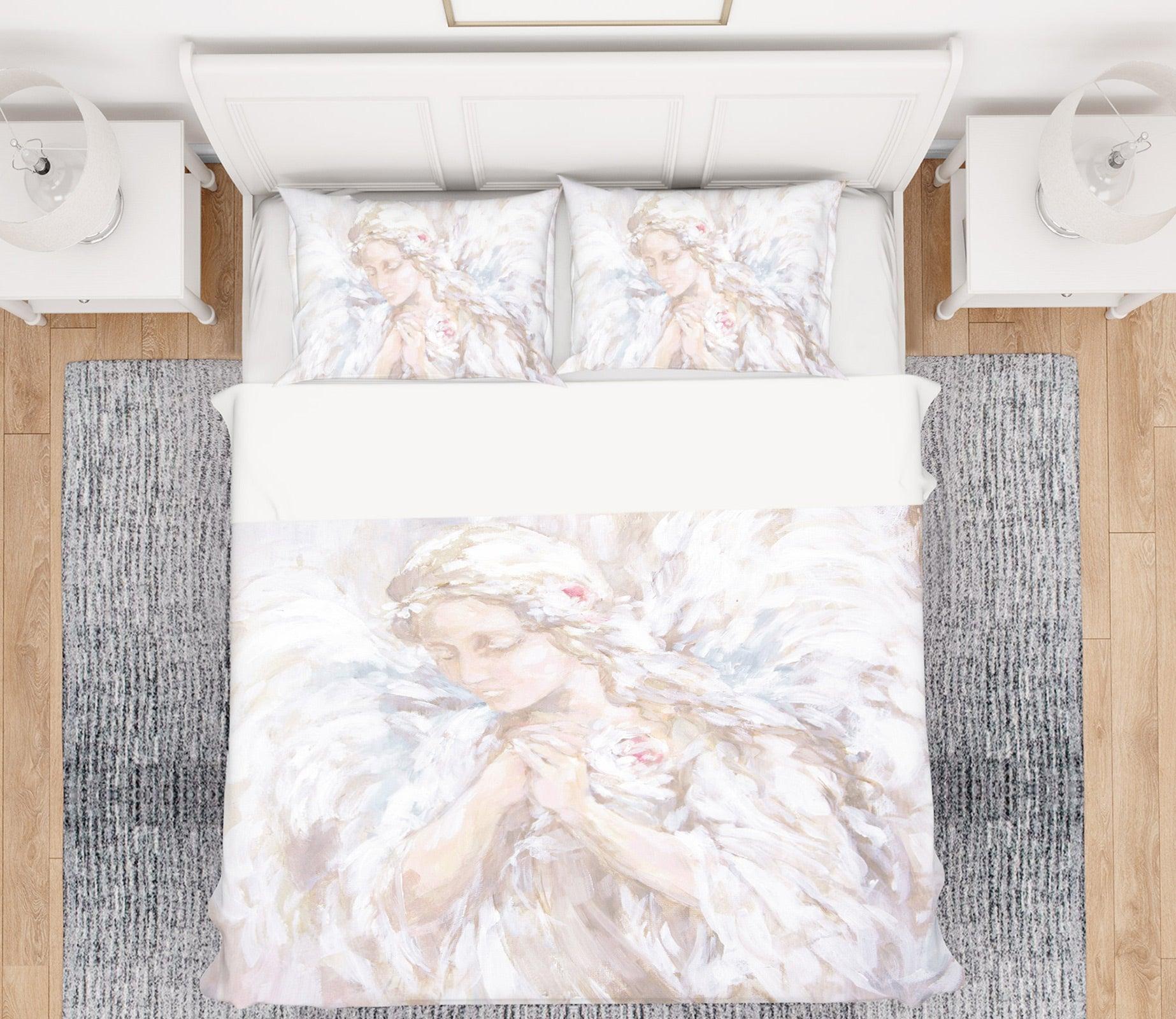 3D Angel Girl 2125 Debi Coules Quilt Cover Set Bedding Set Pillowcases 3D Bed Pillowcases Quilt Duvet cover