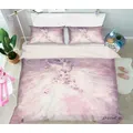 3D Light Pink Skirt Flower Vine 2109 Debi Coules Quilt Cover Set Bedding Set Pillowcases 3D Bed Pillowcases Quilt Duvet cover