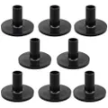 Set of 8 Cymbal Stand Sleeves with Flange Base for Drum Set Kit Parts