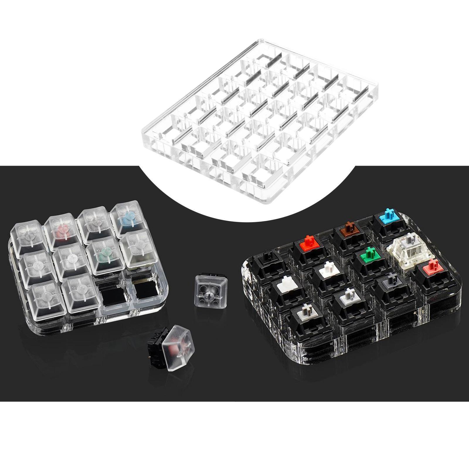 Transparent Switch Tester Base Acrylic Plate for Cherry Mx Switch Premium