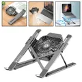 Laptop tablet Stand With Cooling Fan Aluminum Laptop Holder For Notebook