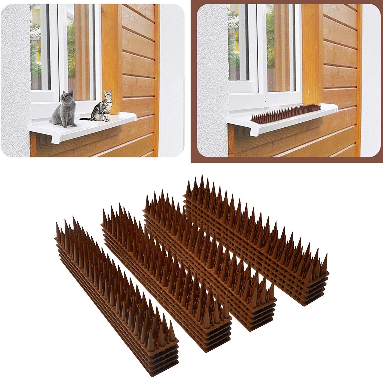 Gate Wall Cat Spikes Security Bird Repellent Intruder Prickle Strips Guard