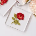 Clear Drink Coasters Home Decor Resin 3.5inch for Wedding Countertop Events