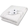 Heller HEBDF2 Double Bed Washable Fitted Electric Blanket 137x193cm w/Remote WHT