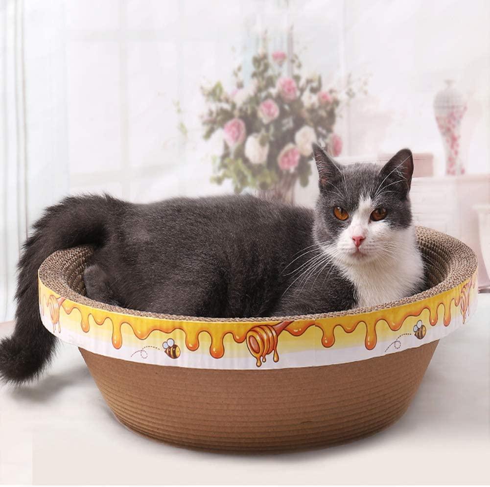 Cat Scratcher Bowl-Shaped Plate Thicken Corrugated Paper Cardboard Nest