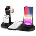 3in1 Qi Wireless Charger Fast Charging Dock Stand For Airpods Apple Watch iPhone