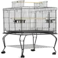 145cm Bird Cage Parrot Aviary Pet Stand-alone Budgie Perch Castor Wheels Large