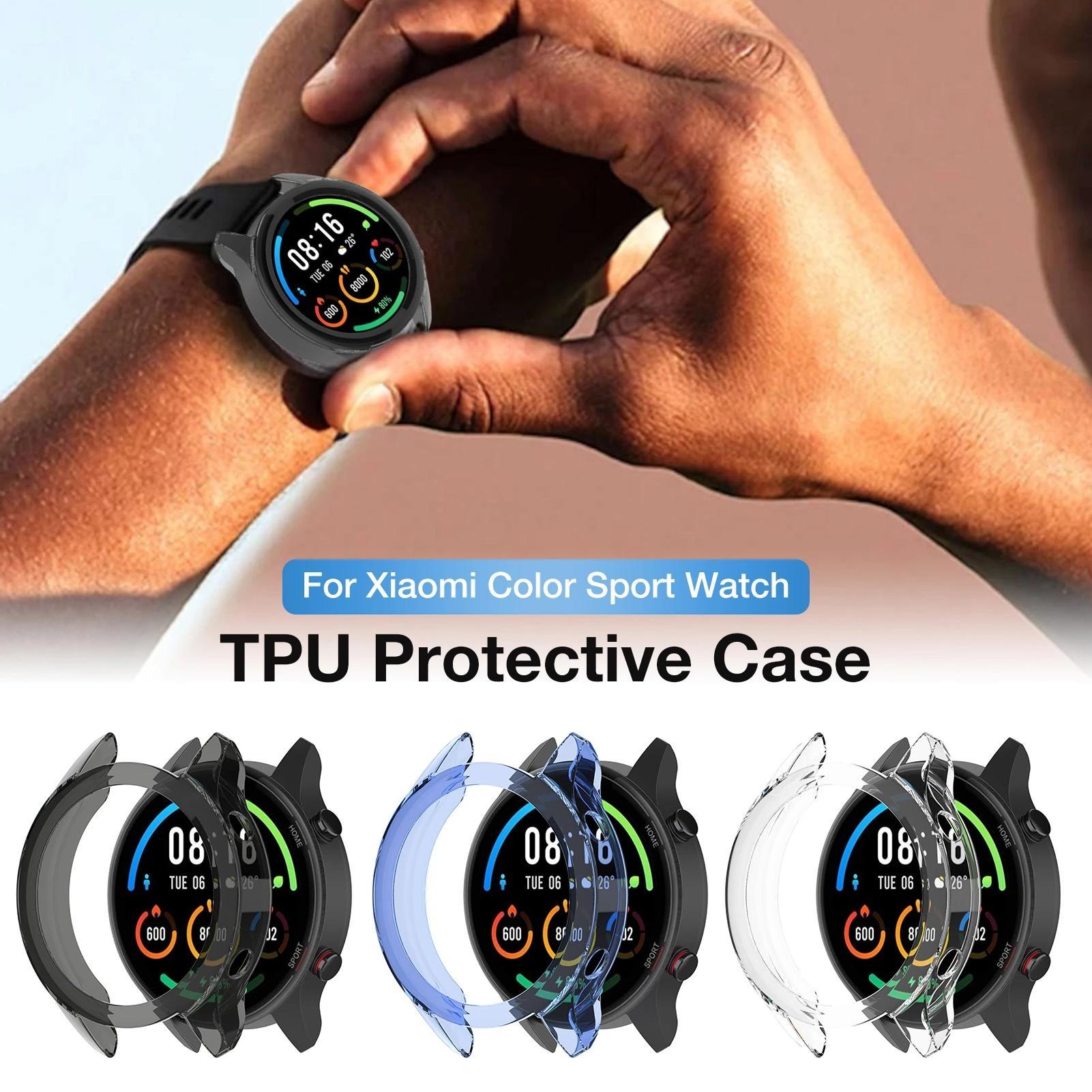 TPU Transparent Case Protective Skin Cover Protector Shell Frame For Xiaomi Color Sport Smart Watch