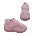 Grosby Flopsy Little Girls Slipper Bootie Dual Opening Cute Face Soft Flexible-Pink-9