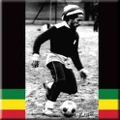 Bob Marley Fridge Magnet Soccer Logo new Official Metal 75mm x 75mm
