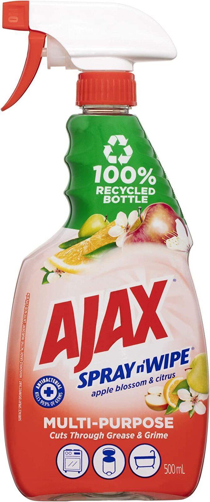 Ajax Spray n'Wipe Multipurpose Spray Apple & Citrus 500mL