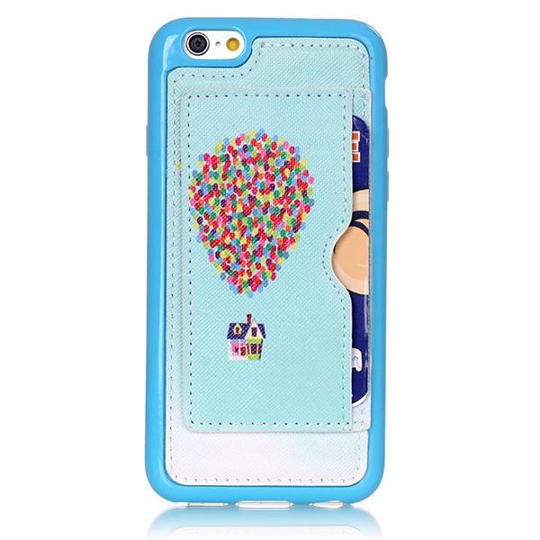 Fashion Pattern Ballon Room Creative Back Holder Protector Case For iPhone 6 6s