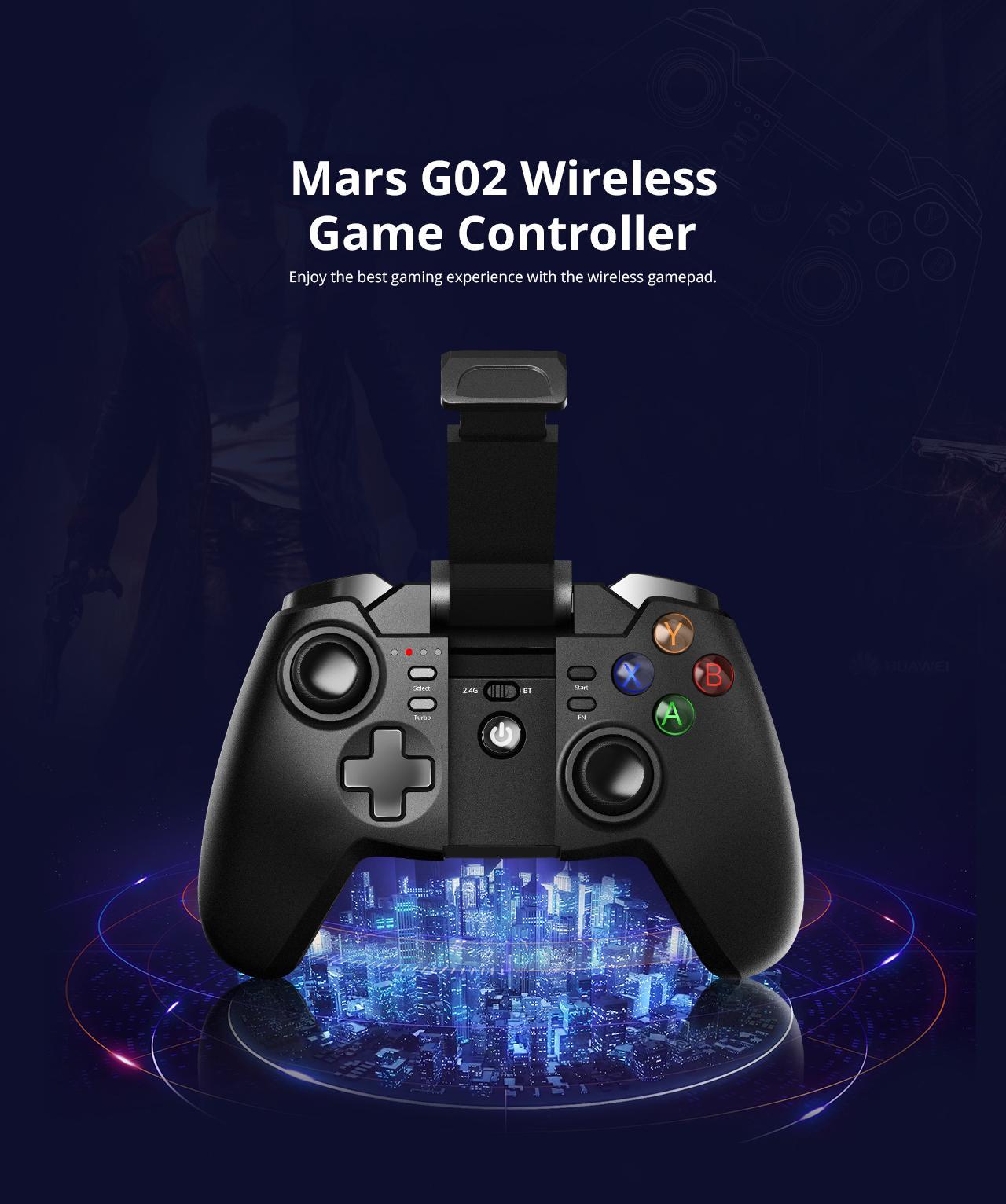 G02 Wireless Bluetooth 2.4GHz Game Controller Gamepad for Android Windows for PlayStation 3 PS3