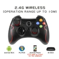 EasySMX ESM-9013 2.4G Wireless Game Controller for Windows PC PS3 Game Console TV Box Dual Vibration Somatosensory Joystick Gamepad for Android Mobile Phone
